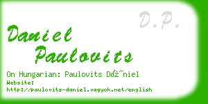 daniel paulovits business card